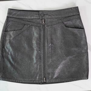PAIGE DENIM Shimmering Black Mini Skirt - SIZE 29 - LIKE NEW